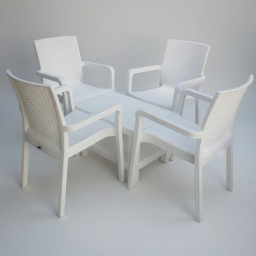 4 Malibu Arm Chairs with Lugano Centre Table @HOG - Home Office Garden Online Marketplace