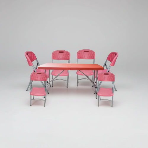6-Seater Plastic Table + 6 Chairs @HOG - Home Office Garden Online Marketplace