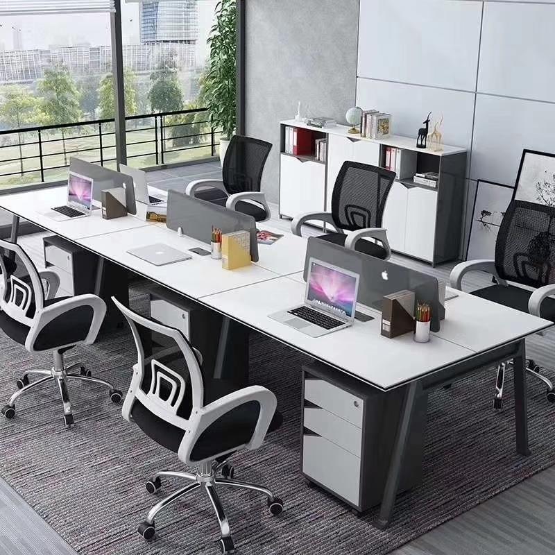 6 Man Workstation Unit with Metal Legs Home Office Garden | HOG-HomeOfficeGarden | online marketplace