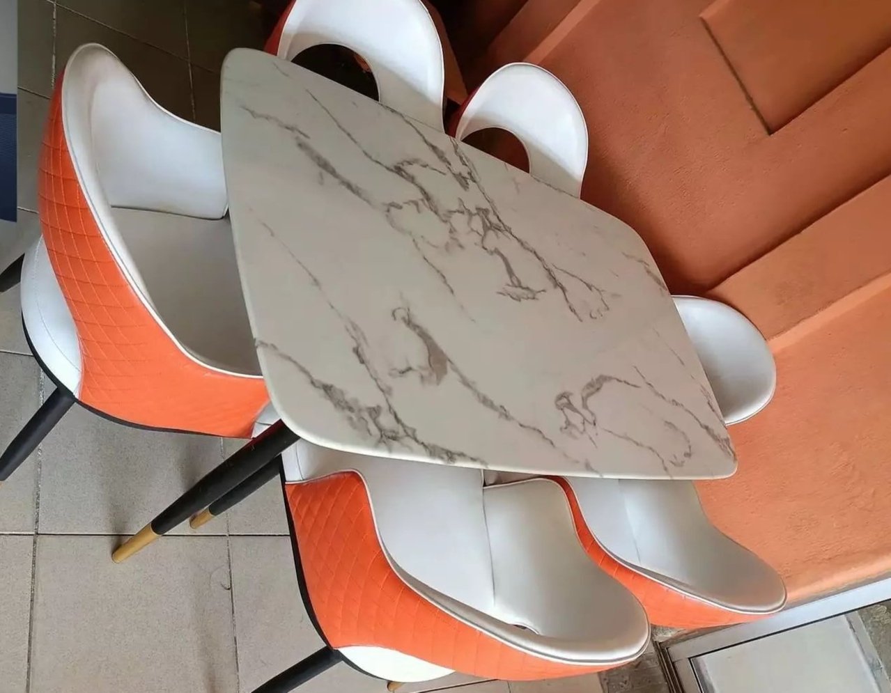 6 Seater Marble Dining Set Home Office Garden | HOG-HomeOfficeGarden | online marketplace