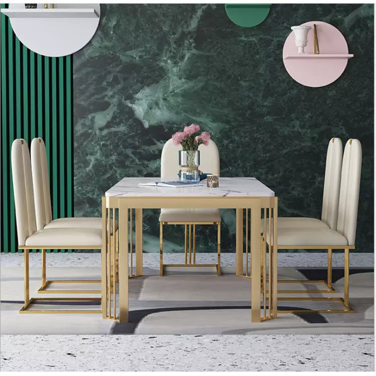 6 Seater Marble Dining Set Home Office Garden | HOG-HomeOfficeGarden | online marketplace