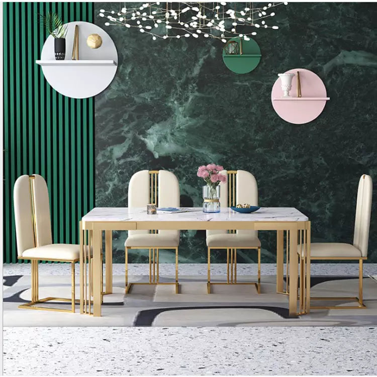 6 Seater Marble Dining Set Home Office Garden | HOG-HomeOfficeGarden | online marketplace