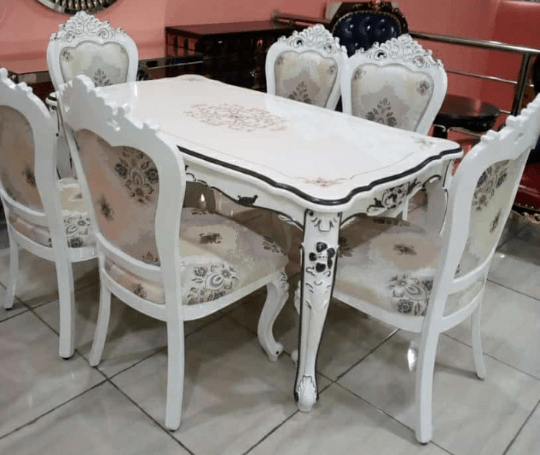 6 Seater Dining Set- White Home Office Garden | HOG-HomeOfficeGarden | online marketplace