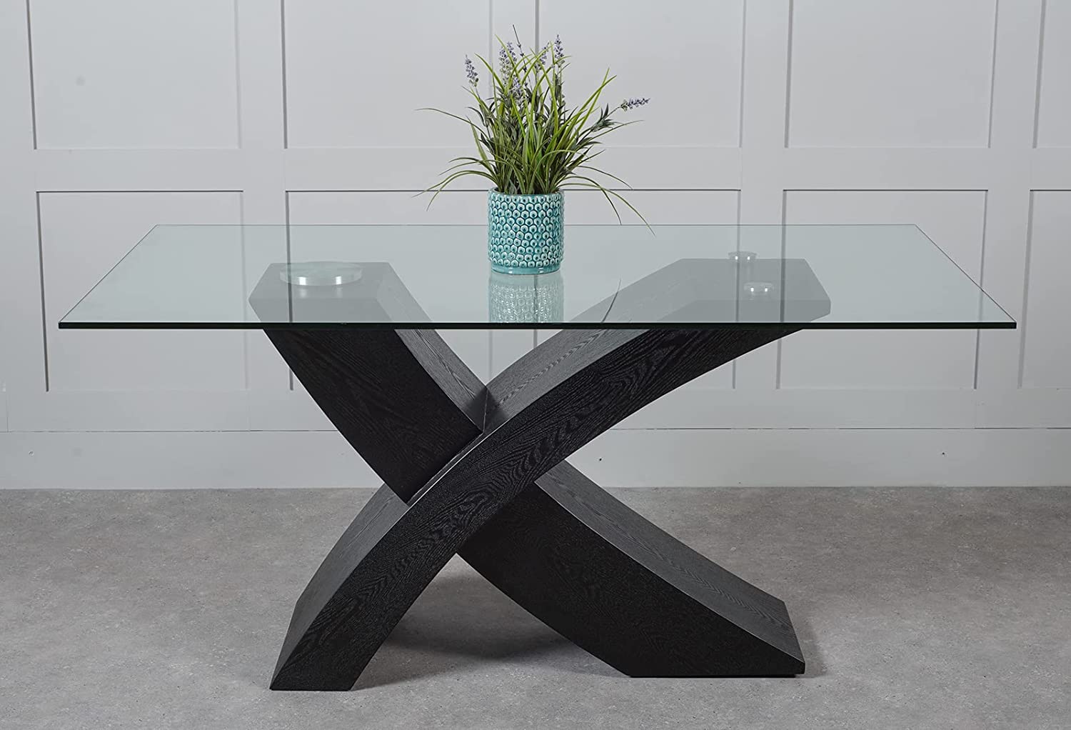 6 Seater Criss Cross Dining Table Only Home Office Garden | HOG-HomeOfficeGarden | online marketplace