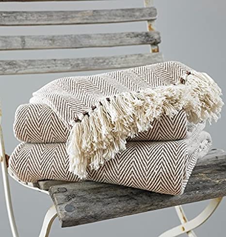 Como Cotton Throw 127x152 - Natural. Home Office Garden | HOG-HomeOfficeGarden | online marketplace