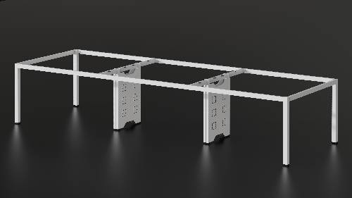 6man workstation metal leg 360x120 socket Home Office Garden | HOG-HomeOfficeGarden | online marketplace