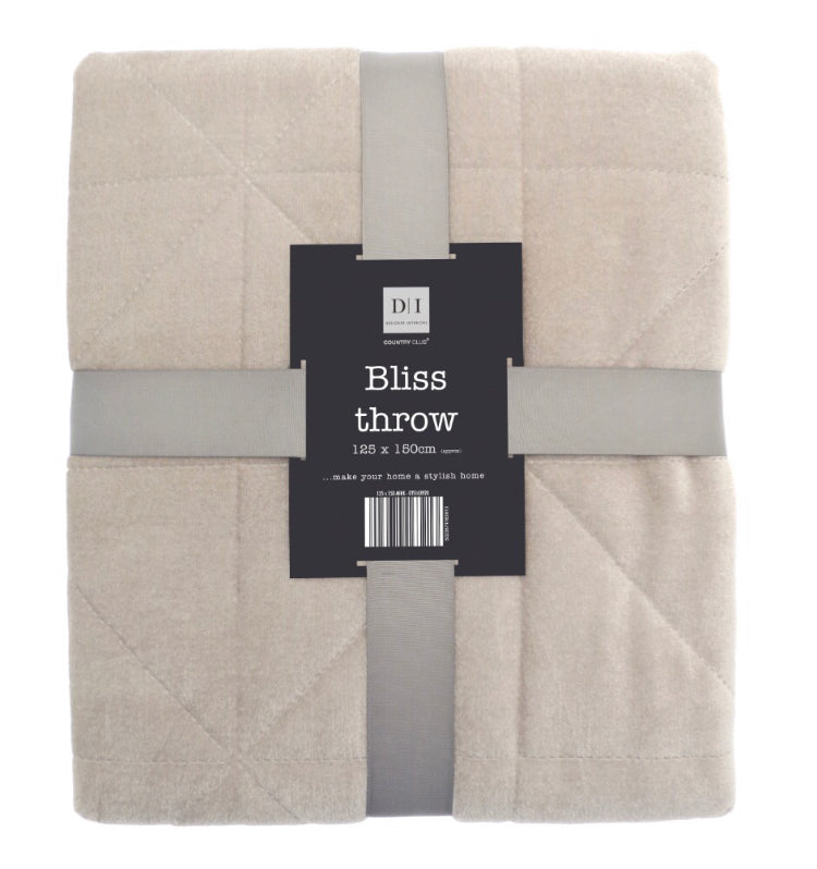 Bliss Throw 125x150 Mink. Home Office Garden | HOG-HomeOfficeGarden | online marketplace
