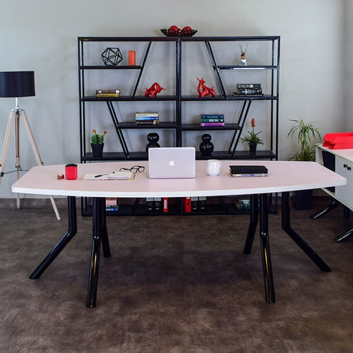 8 Seater Conference Table with Metal Legs @HOG - Home Office Garden Online Marketplace