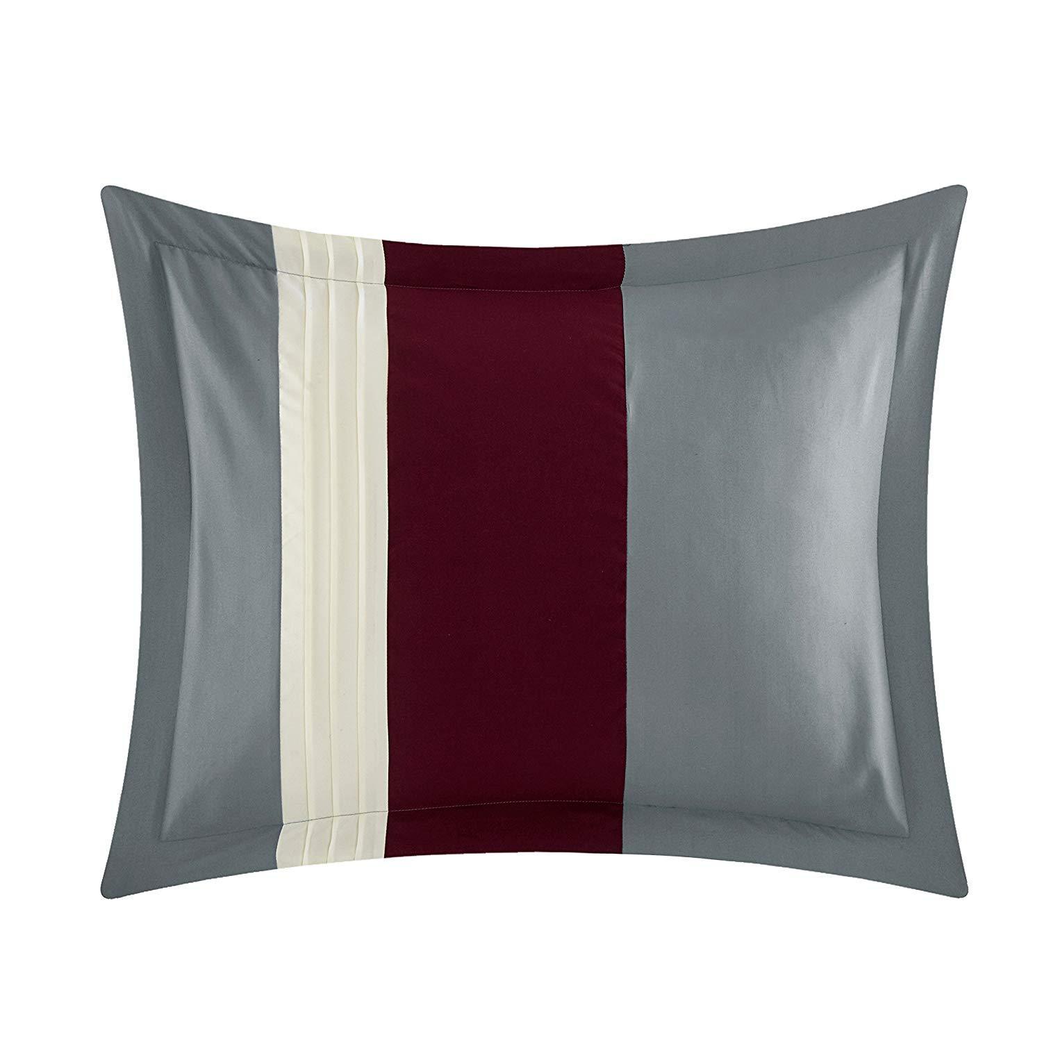 8pc Bedding Set with Duvet covers & 4 pillow cases-Burgundy Home Office Garden | HOG-HomeOfficeGarden | online marketplace