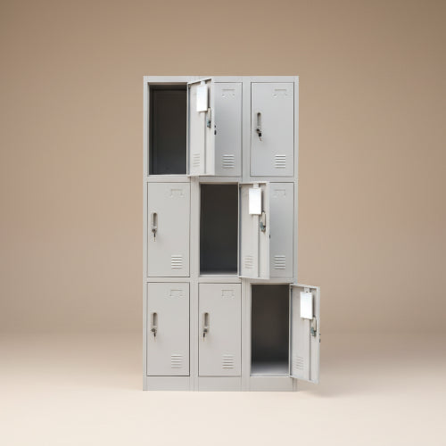 9-Door Student Metal Locker. @HOG - Home Office Garden Online Marketplace
