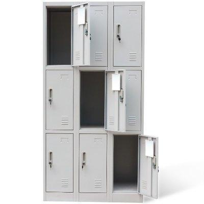 9-Door Student Metal Locker Home Office Garden | HOG-HomeOfficeGarden | online marketplace
