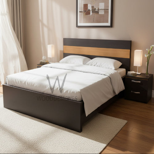 Adelia Series; 7×6 Feet Bedframe (Dark-Brown and Golden-Brown). @HOG - Home Office Garden Online Marketplace