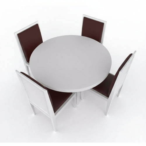Aden Series 4 Seater Dining Set-White. @HOG - Home Office Garden Online Marketplace