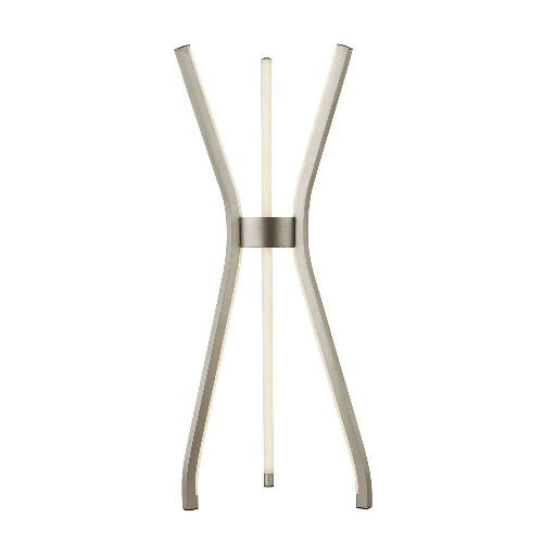 Tripod LED Table Lamp Satin Nickel