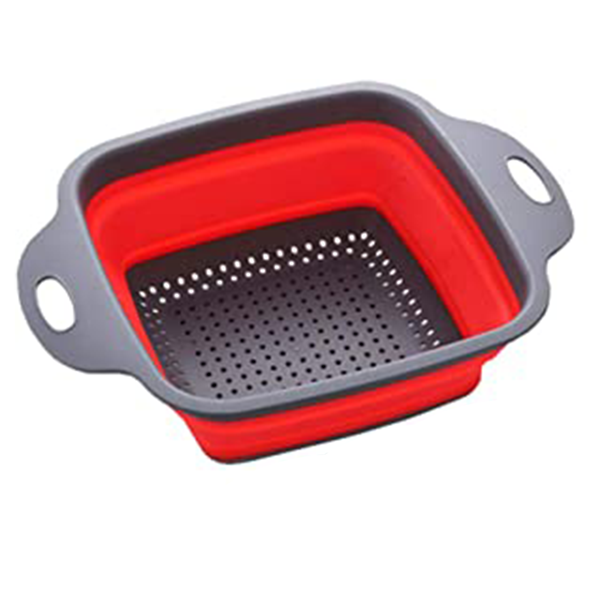 Square Silicone Colander Red. Home Office Garden | HOG-HomeOfficeGarden | online marketplace