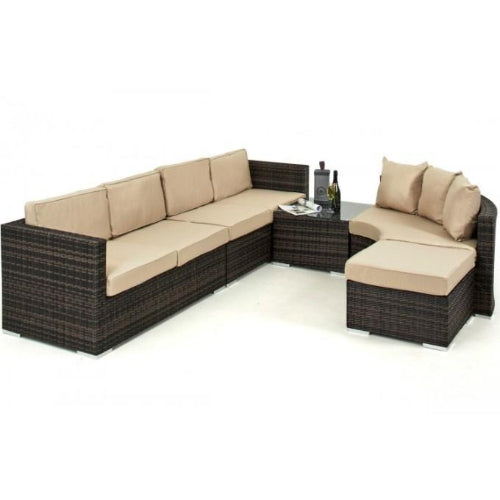 Barcelona 6-7 Seater Rattan Corner Sofa Set. @HOG - Home Office Garden Online Marketplace