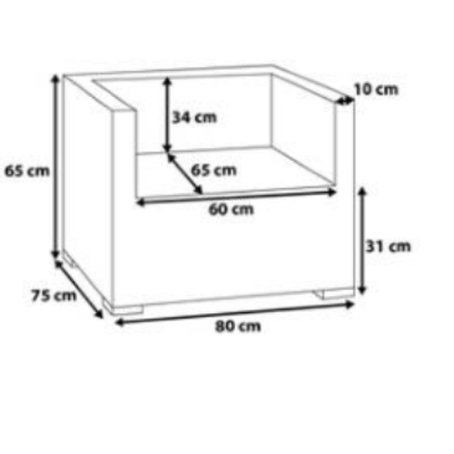 Brown Single Seater Rattan Sofa Set. @HOG - Home Office Garden Online Marketplace