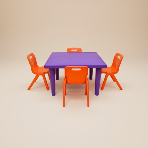 Champion Kiddies Plastic Table +4 Strong S Chairs Set Home Office Garden | HOG-HomeOfficeGarden | online marketplace