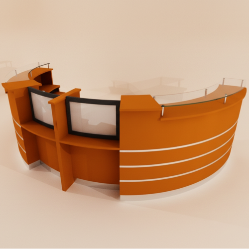 Crescent Reception Desk - 5.4m. @HOG - Home Office Garden Online Marketplace