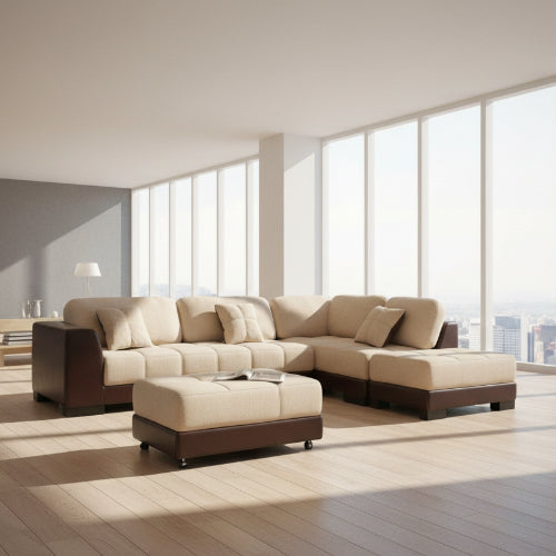 Designer L Shape Fabric Sofa Set @HOG - Home Office Garden Online Marketplace