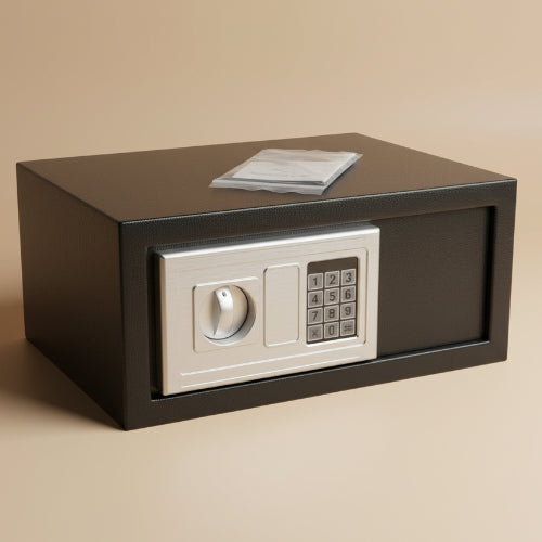 Digital Steel Wall Safe - Black. @HOG - Home Office Garden Online Marketplace