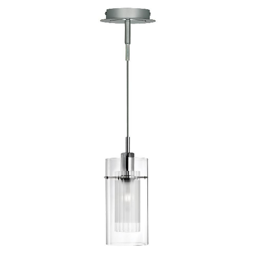 Duo I Pendant - Chrome & Double Glass. @HOG - Home Office Garden Online Marketplace