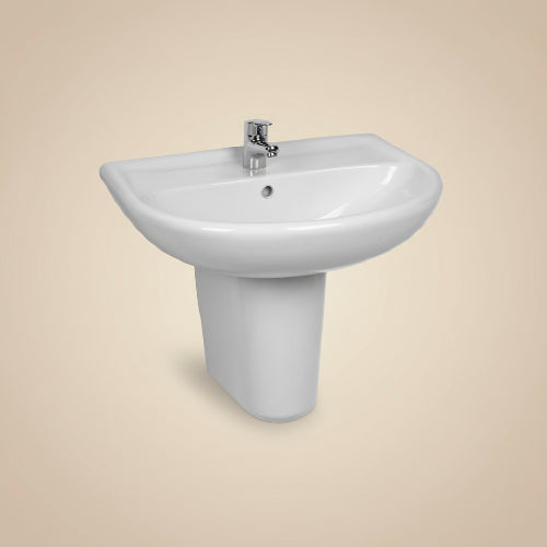 ECE Riga Washbasin 54cm with Half Pedestal. @HOG - Home Office Garden Online Marketplace