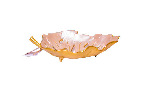 Tropical Leaf Deco Bowl Home Office Garden | HOG-HomeOfficeGarden | online marketplace