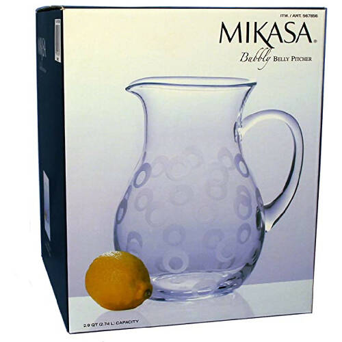 Mikasa Bubbly Belly Round Pitcher - 2.74 L