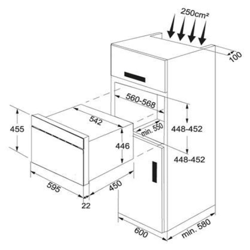 Franke FMW 380 CRGBK Crystal Built-in Microwave Oven 60cm. @HOG - Home Office Garden Online Marketplace