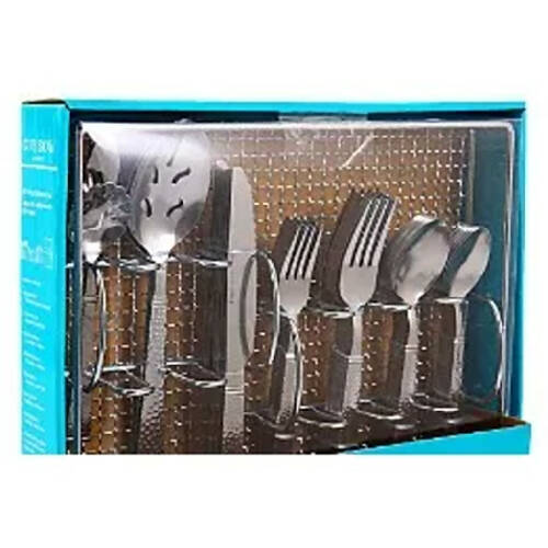 Gibson Home Prato Flatware Set With Caddy - 65pieces