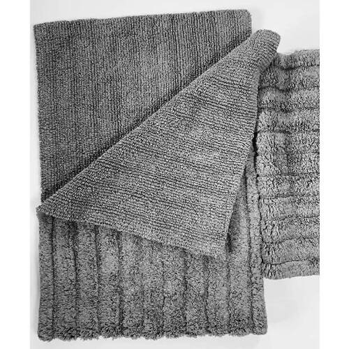 Whitley Willows - Reversible Bath Mat & Runner Set - Grey HOG-Home Office Garden online marketplace.