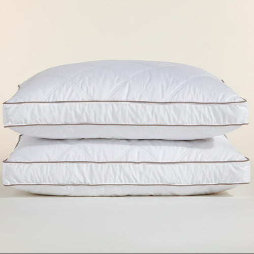 Goose Feather Luxury Pillow (Two Piece). @HOG - Home Office Garden Online Marketplace