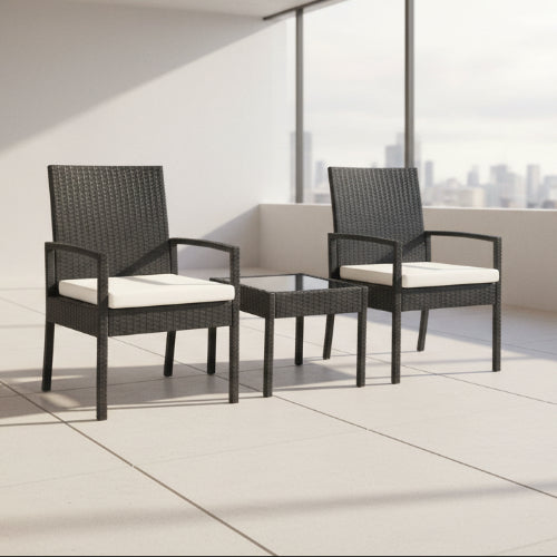 Goplus 3 PS Outdoor Rattan Patio Furniture Set. @HOG - Home Office Garden Online Marketplace