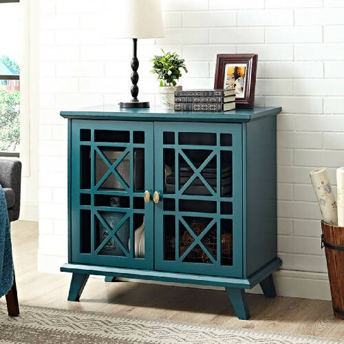 Walker Edison Gwen Fretwork Accent Console - 32-Inch Home Office Garden online marketplace