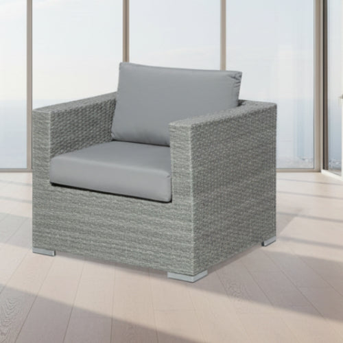 Grey Single Seater Rattan Sofa Set. @HOG - Home Office Garden Online Marketplace