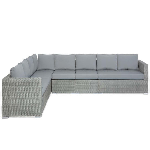 Grey Wicker Rattan Set 8 Seater. @HOG - Home Office Garden Online Marketplace
