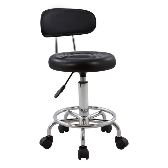 Mobile Barstool With Backrest
