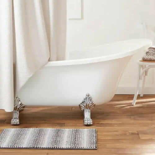 Town & Country Living Cushioned Spa Bath Rugs 2pk Gunmetal Grey HOG-Home Office Garden online marketplace