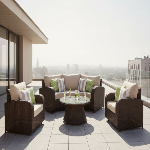 Half Moon Sofa - with Coffee Table & 2 X Sofa Chairs. @HOG - Home Office Garden Online Marketplace