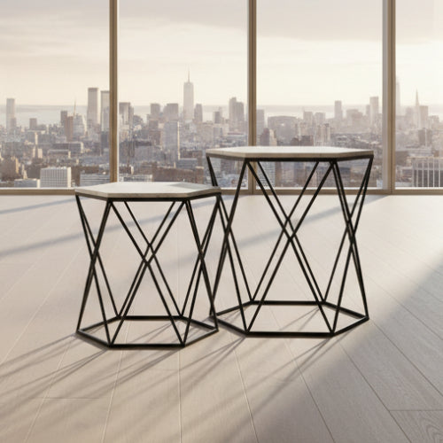 Hexagon Side Table. @HOG - Home Office Garden Online Marketplace