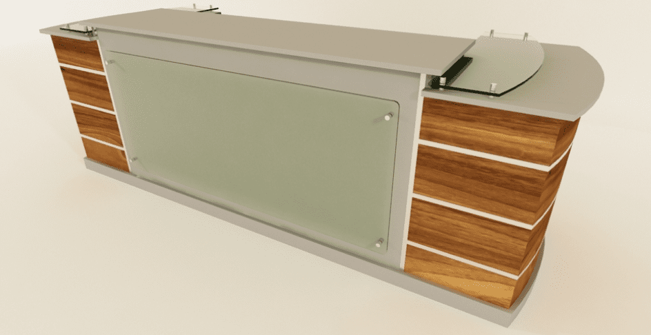 Hobbit Reception Desk - 2.4m. @HOG - Home Office Garden Online Marketplace