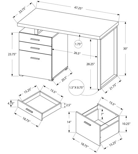 1.2 Meter Executive Table Home Office Garden | HOG-HomeOfficeGarden | online marketplace