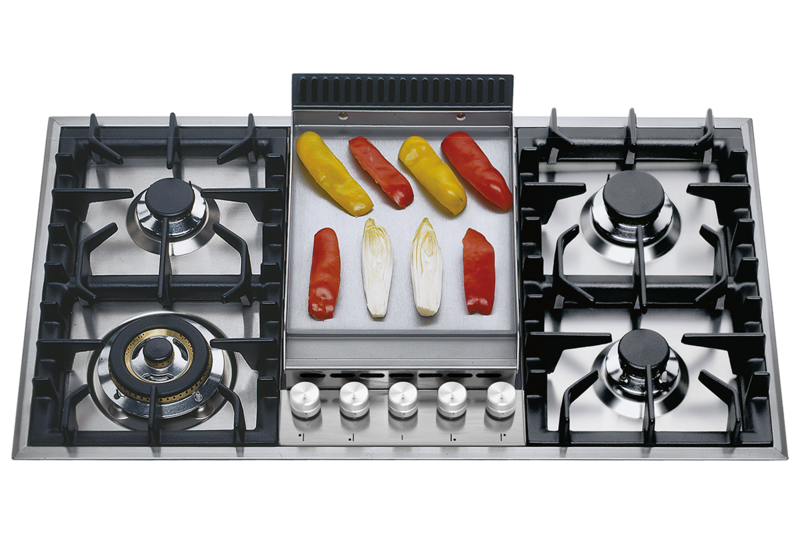 ILve HP95FC 90cm Roma Gas Hob - 4 Burners and Fry Top. @HOG - Home Office Garden Online Marketplace