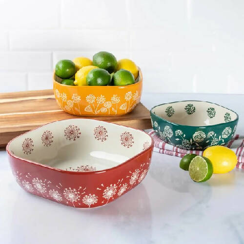 Baum In Full Bloom Serving Bowl Set -3-piece Home, Office, Garden online marketplace