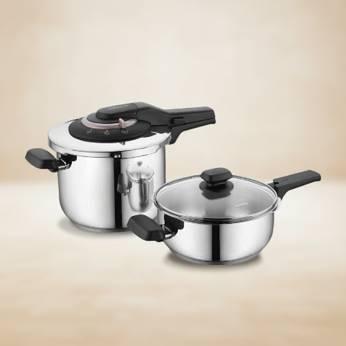 Korkmaz Vita Plus Quattro 4-Piece Pressure Cooker Set A168. @HOG - Home Office Garden Online Marketplace