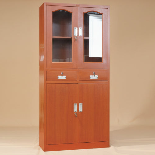 Metal Cabinet with Glass & Metal Door-Full Height. @HOG - Home Office Garden Online Marketplace