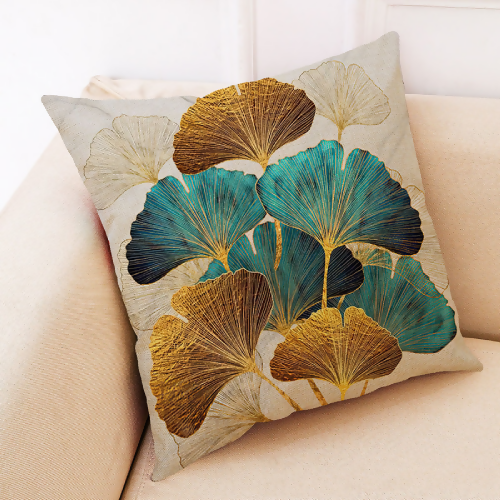 Ginkgo Leaf Printed Pillowcase