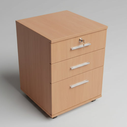 Mobile Pedestal Cabinet - Beech @HOG - Home Office Garden Online Marketplace