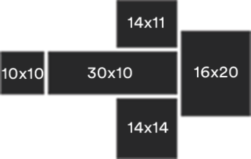 Modern Wall Clusters Picture Frames. @HOG - Home. Office. Garden online marketplace